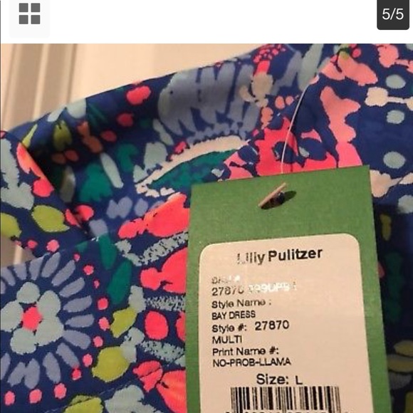 Lilly Pulitzer No Prob Llama Bay Dress - Picture 4 of 4